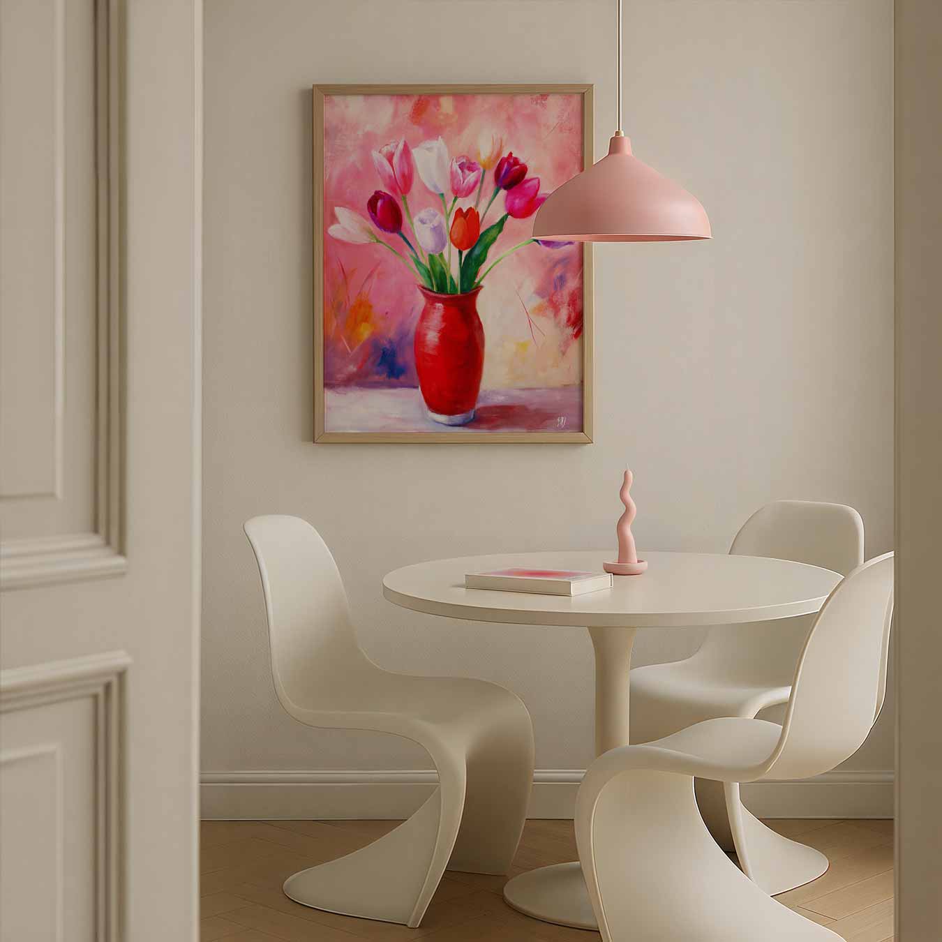Vrolijke Tulpen Poster