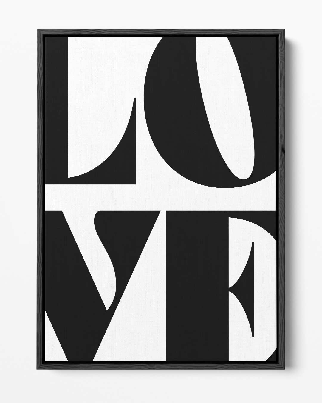 Liefdevol Typografisch Kunstwerk-canvas-dibond-plexiglas-wanddecoratie-WallArtistic