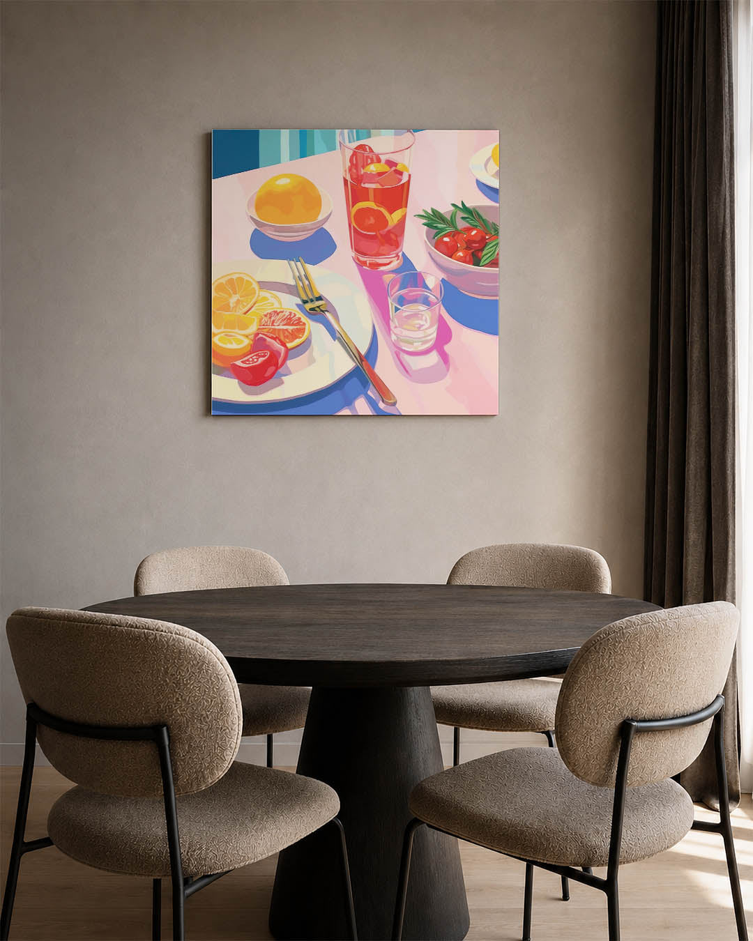 Levendige tafelsetting Kunstwerk