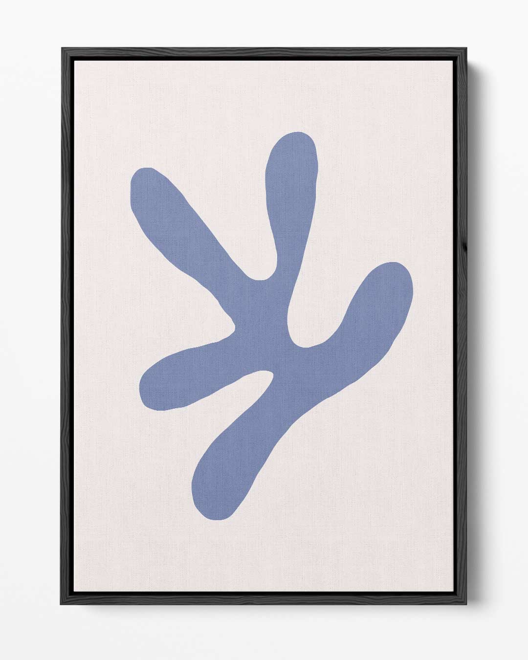 Abstracte Vormen in Blauw Kunstwerk-canvas-dibond-plexiglas-wanddecoratie-WallArtistic