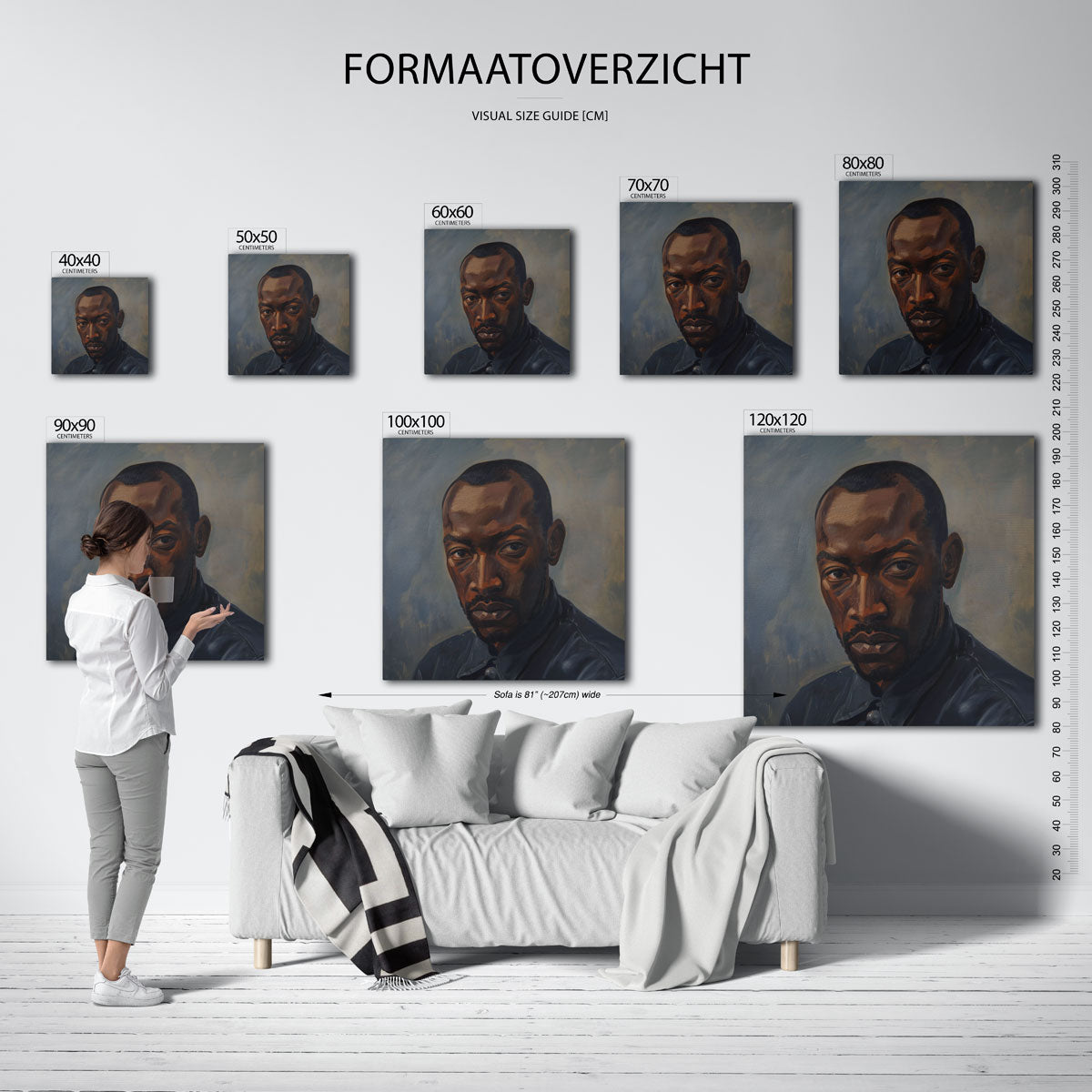 Portret van man Poster