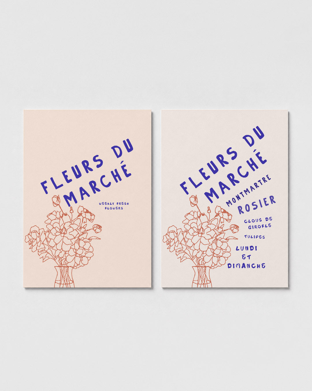 Bloemrijke eenvoud Posterset