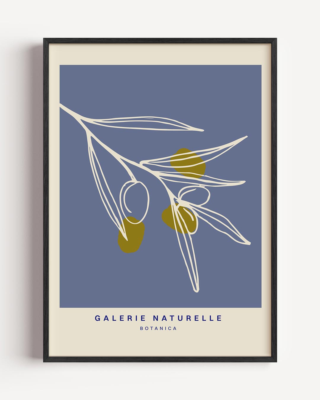 Botanische Olijftak Wandposter-WallArtistic