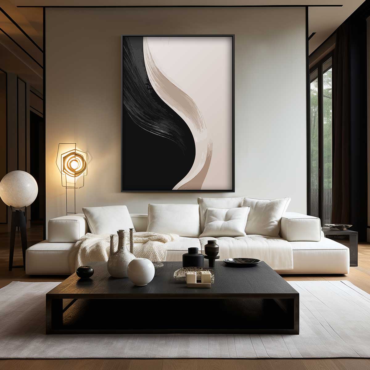 Mystieke Abstractie Kunstwerk-canvas-dibond-plexiglas-wanddecoratie-WallArtistic