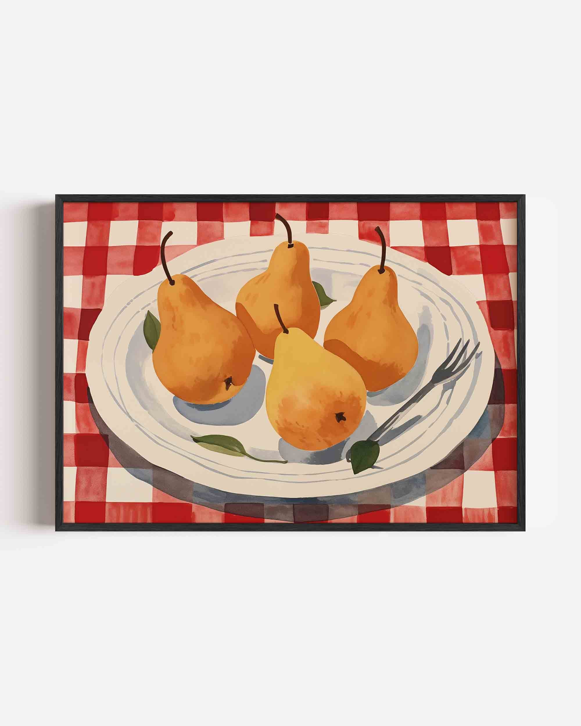 Peren op bord Poster