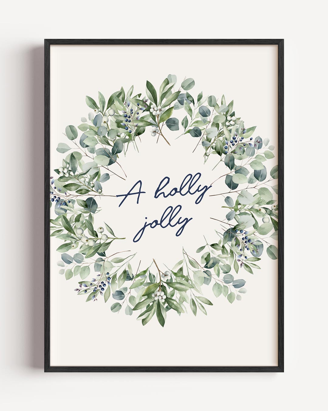 Groene Kerstkrans Poster-WallArtistic