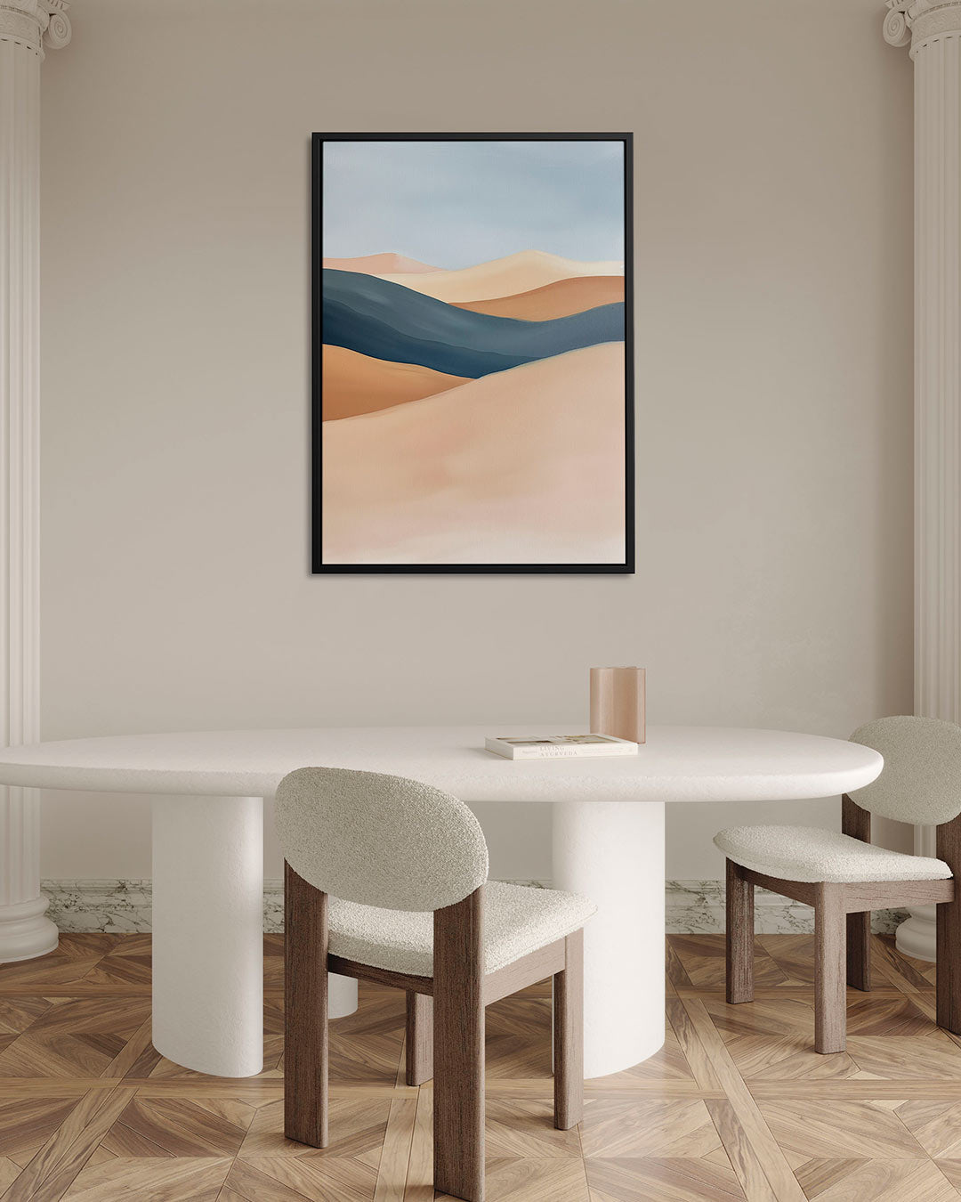 Zachte landschap golven Kunstwerk