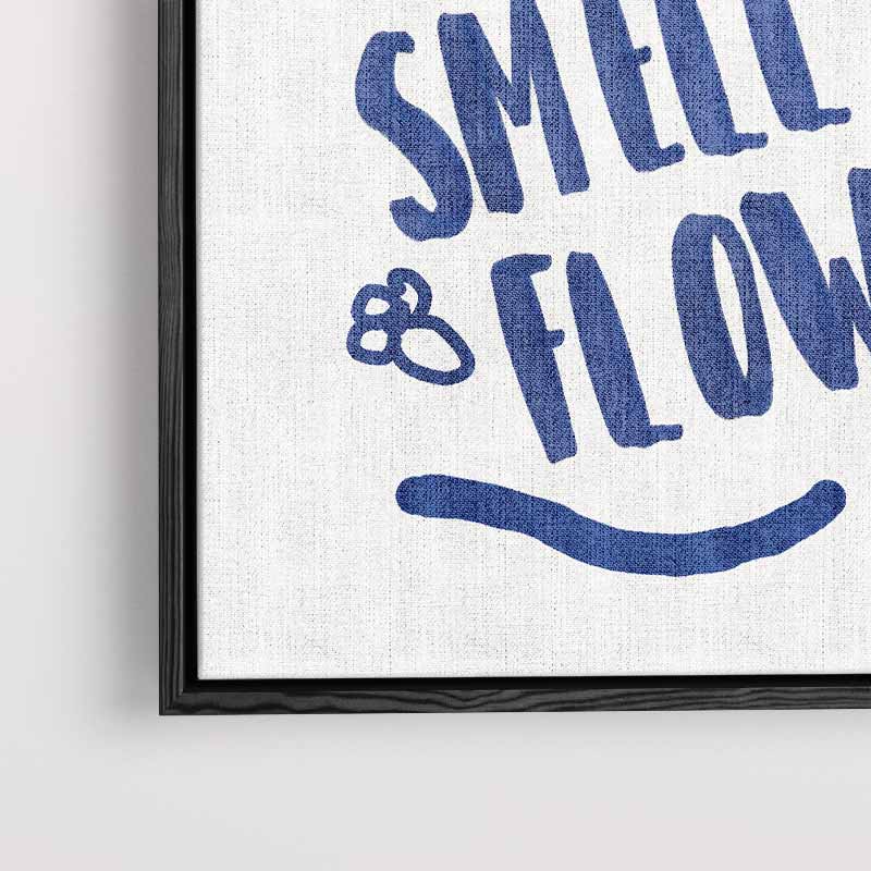 Inspirerende Bloemen Quote Poster