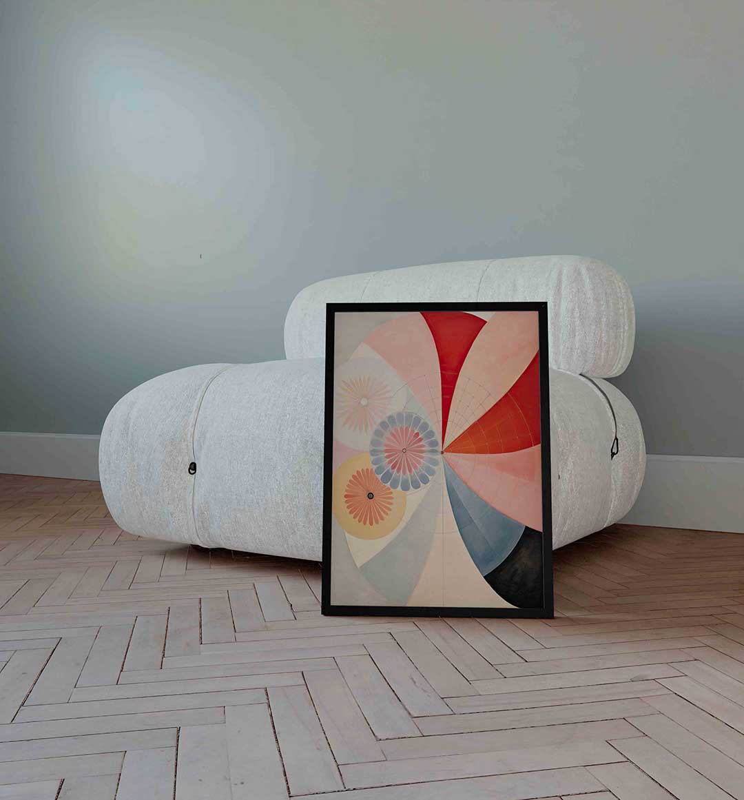 Bloemvormen en cirkels Poster