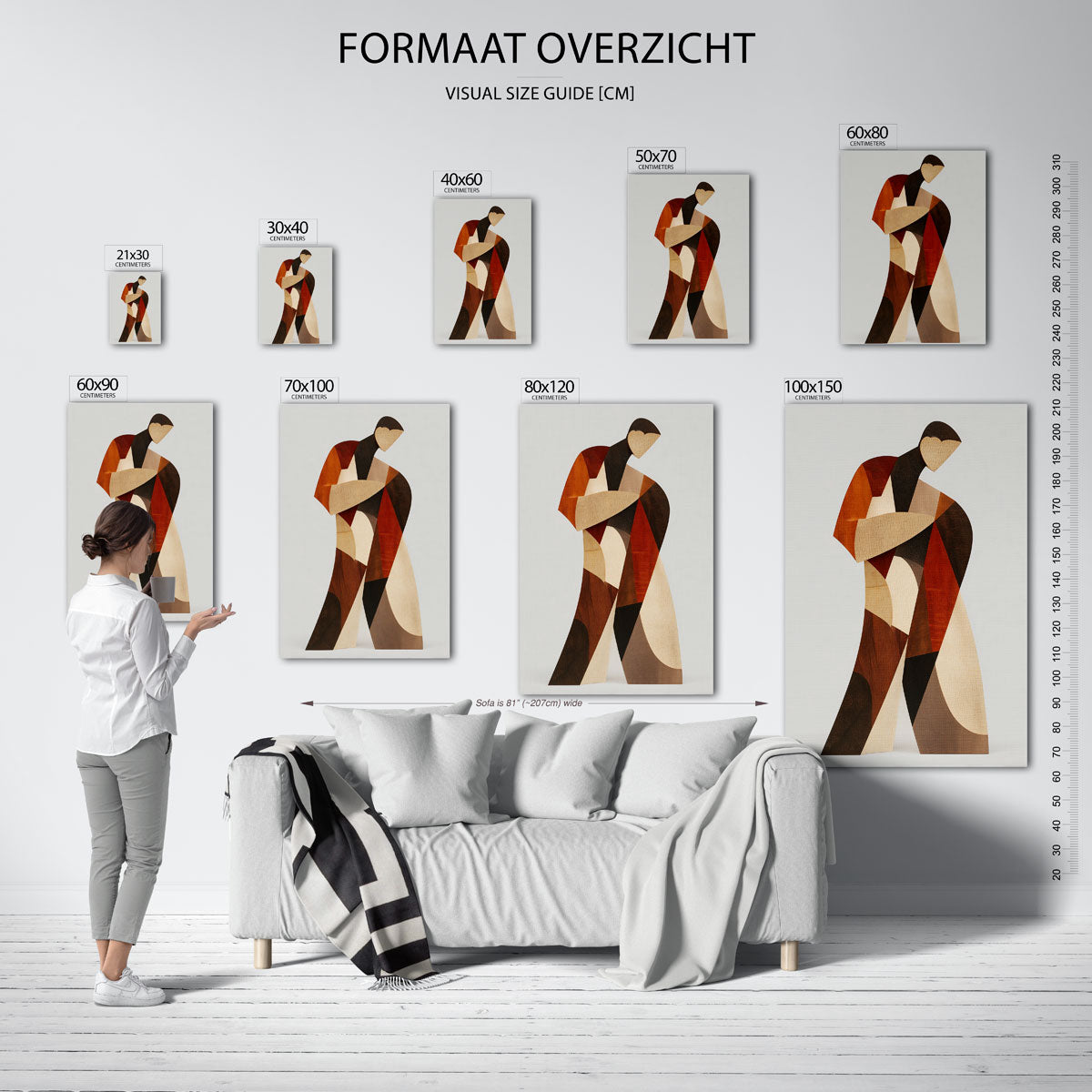 Abstracte figuur Poster