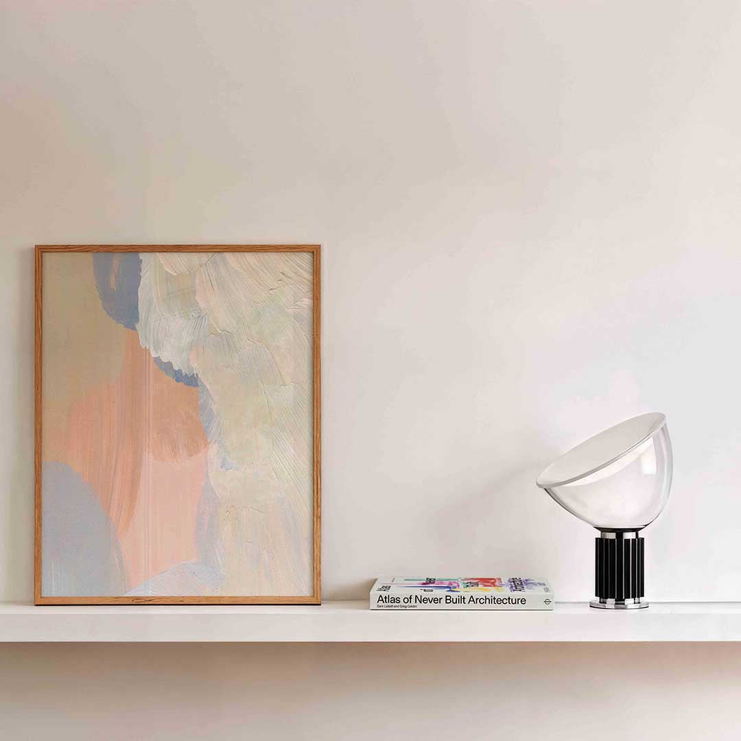 Abstracte penseelstreken Poster