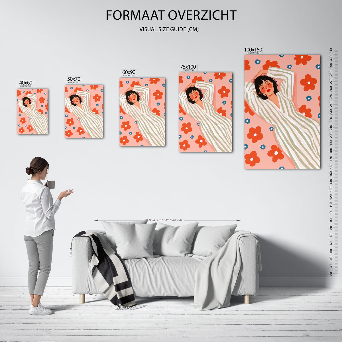 Dromerige bloemen Kunstwerk