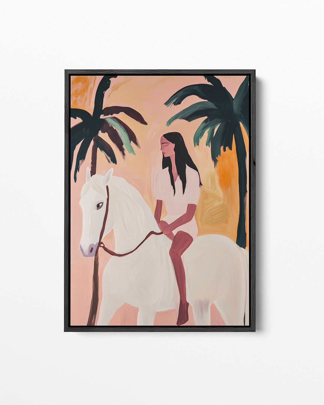 Vrouw op paard Kunstwerk