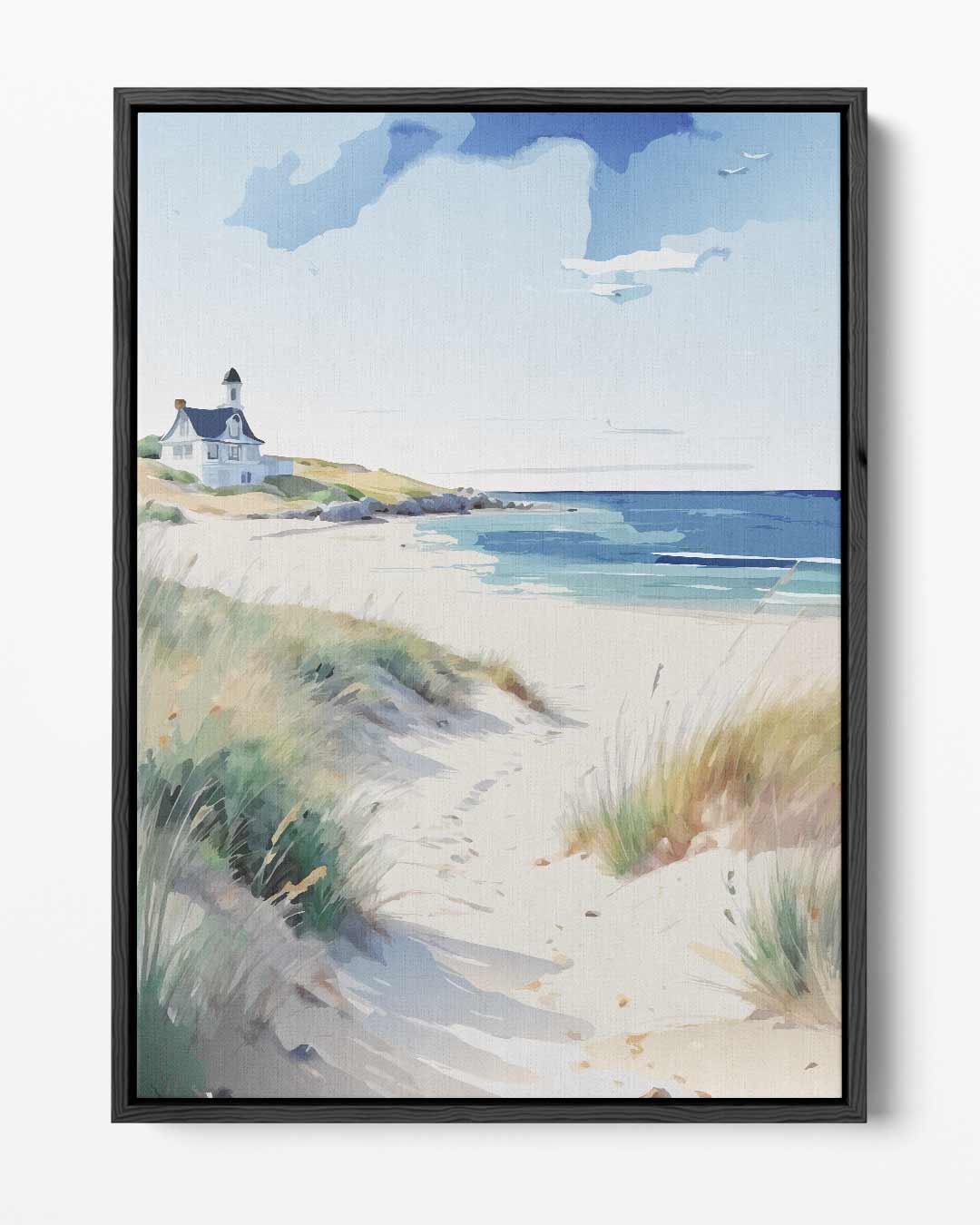 Zomer aan Zee Kunstwerk-canvas-dibond-plexiglas-wanddecoratie-WallArtistic