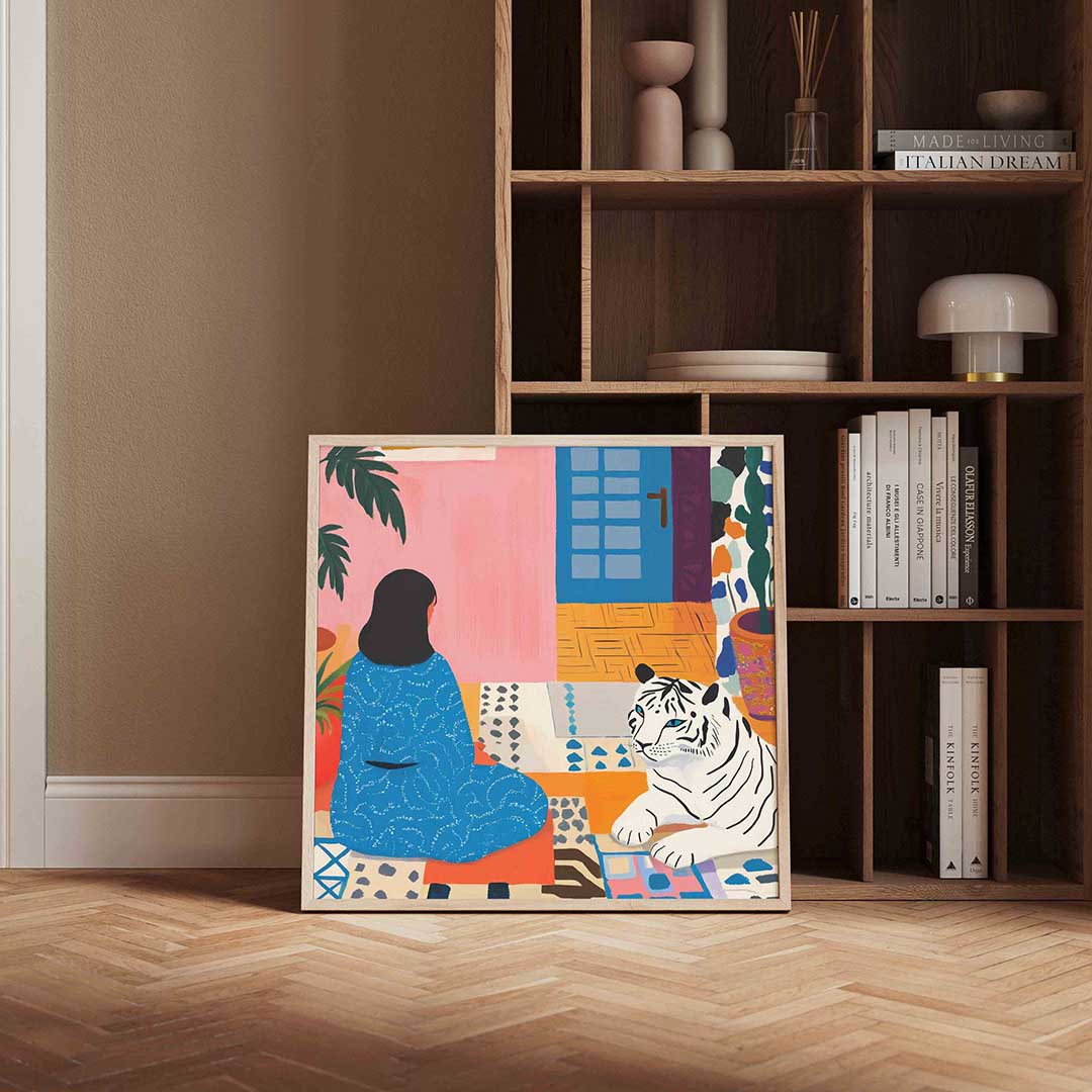 Vrouw en tijger Poster