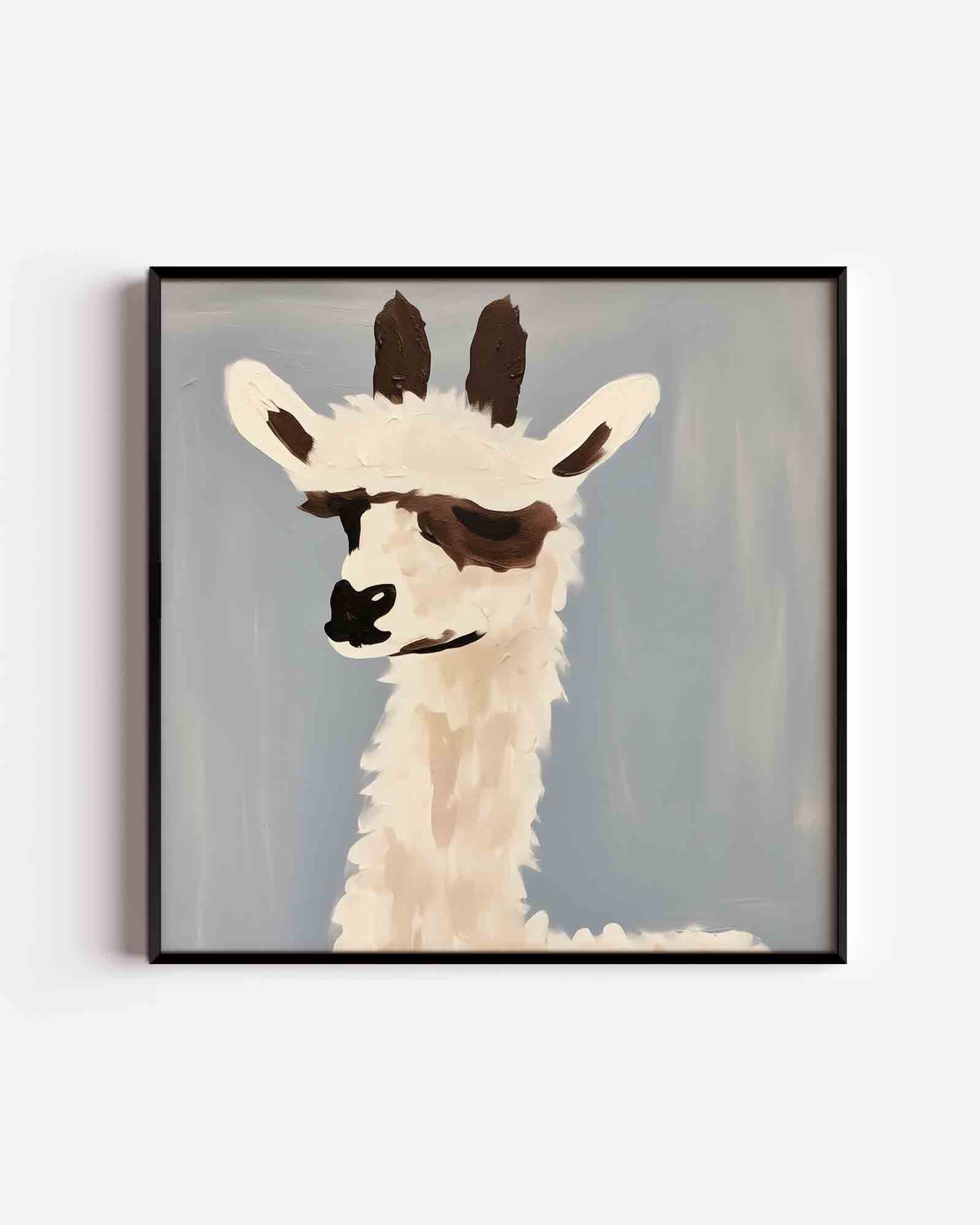 Alpaca portret Poster