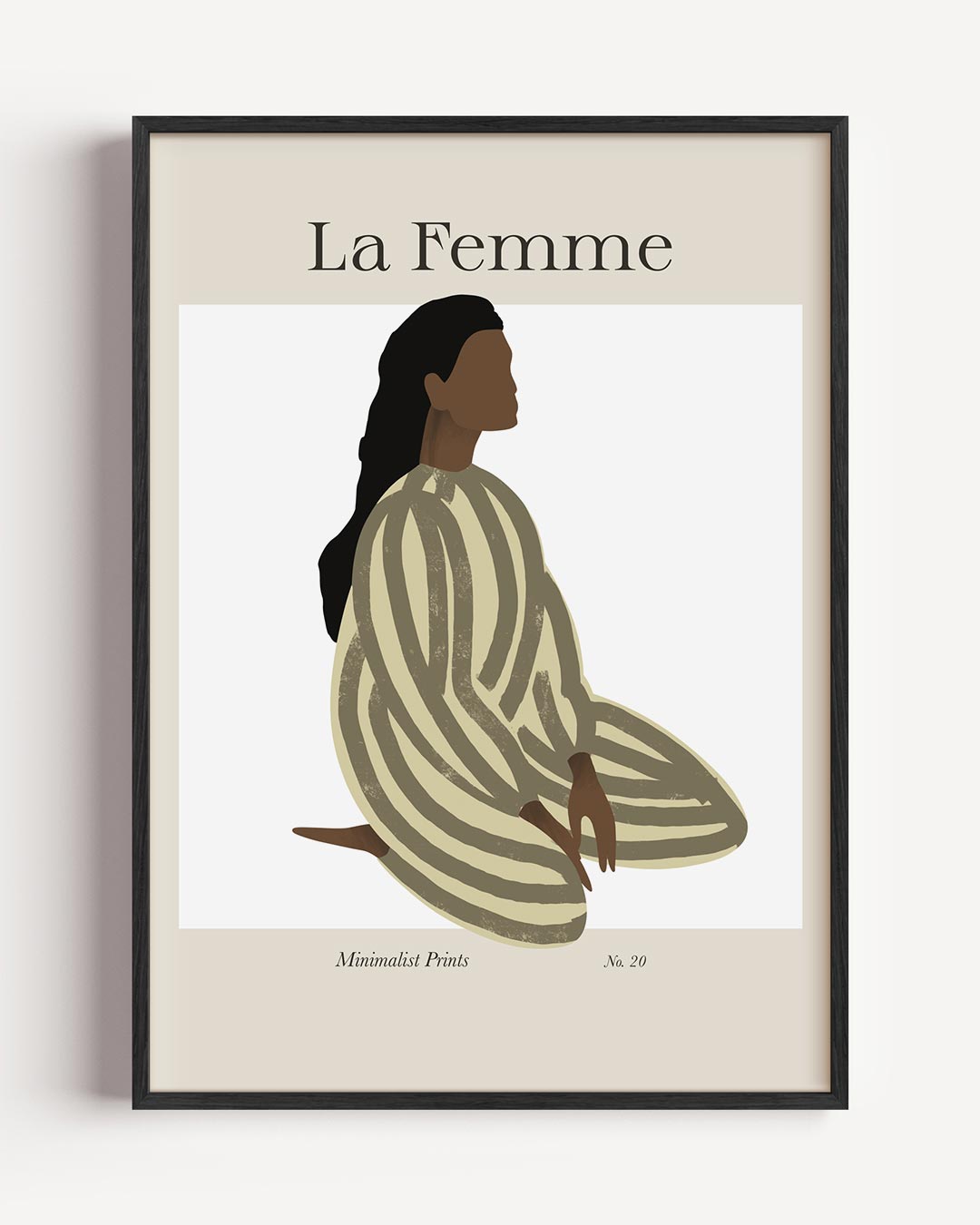 La Femme Minimalistische Print Poster-WallArtistic