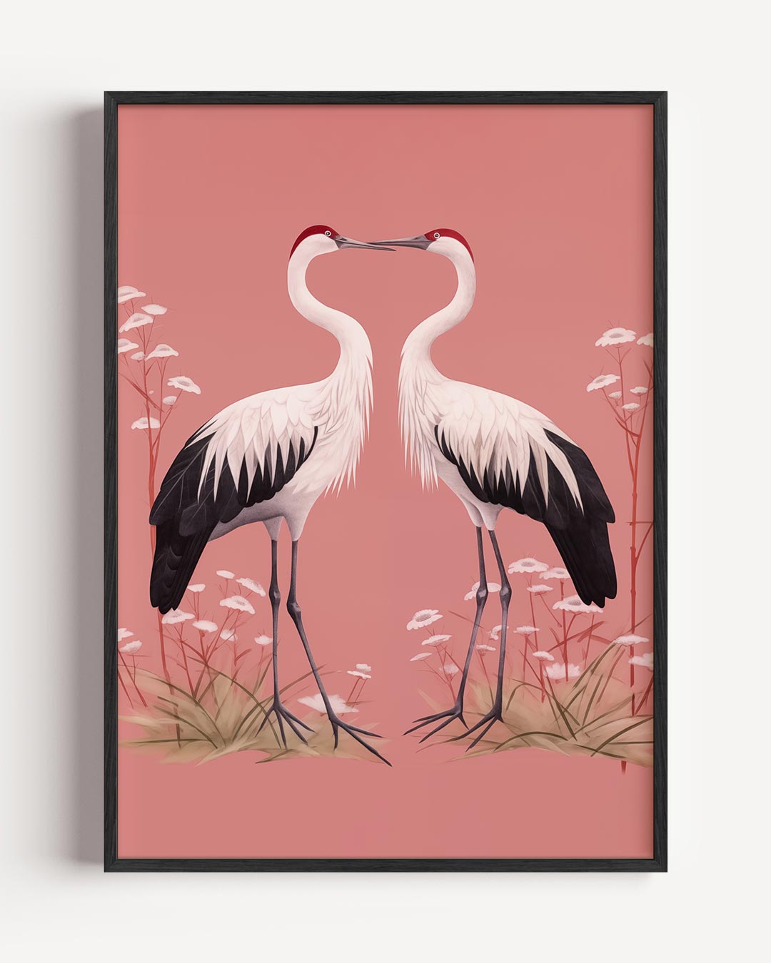 Romantische Kraanvogel Poster-WallArtistic