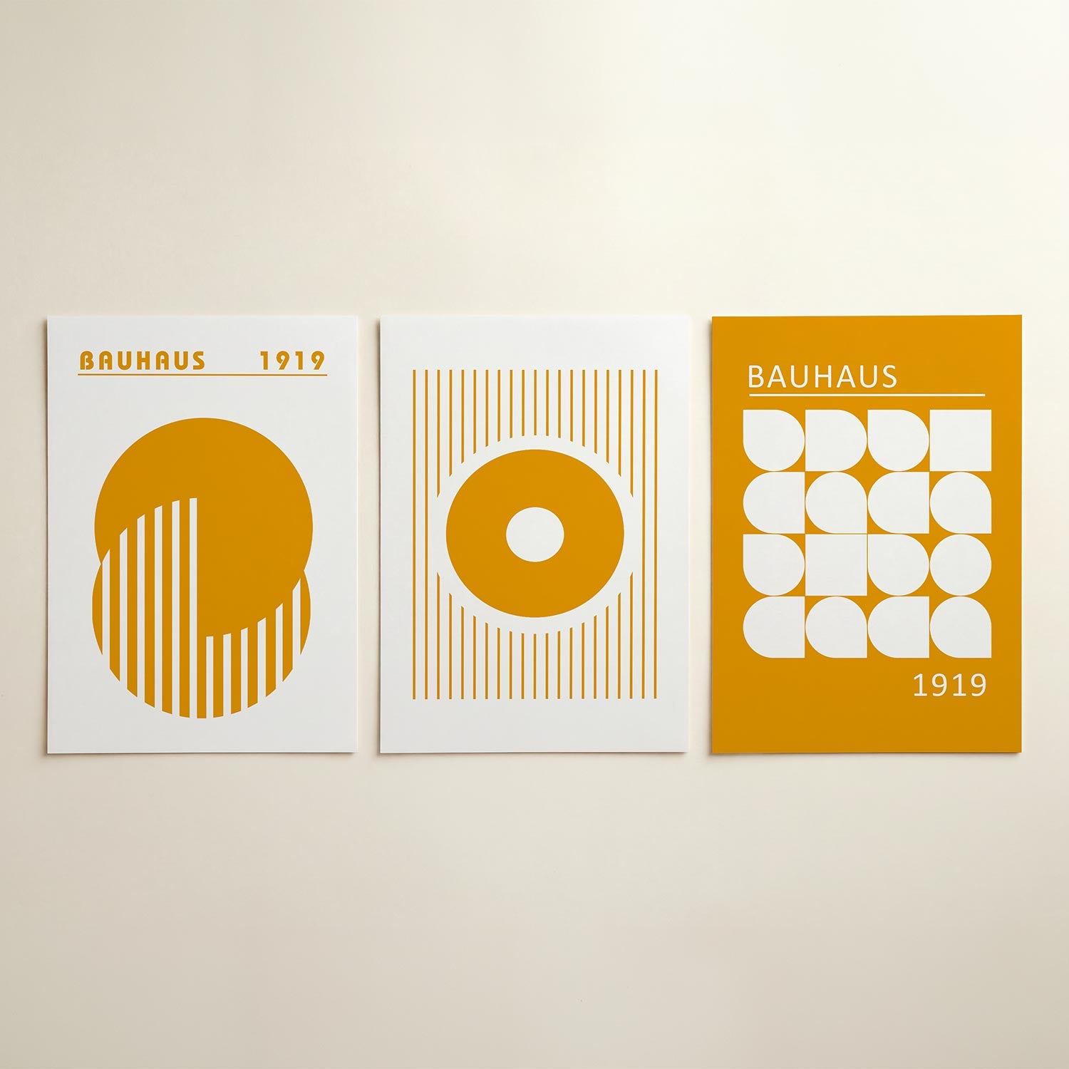 Cirkel en strepen Posterset
