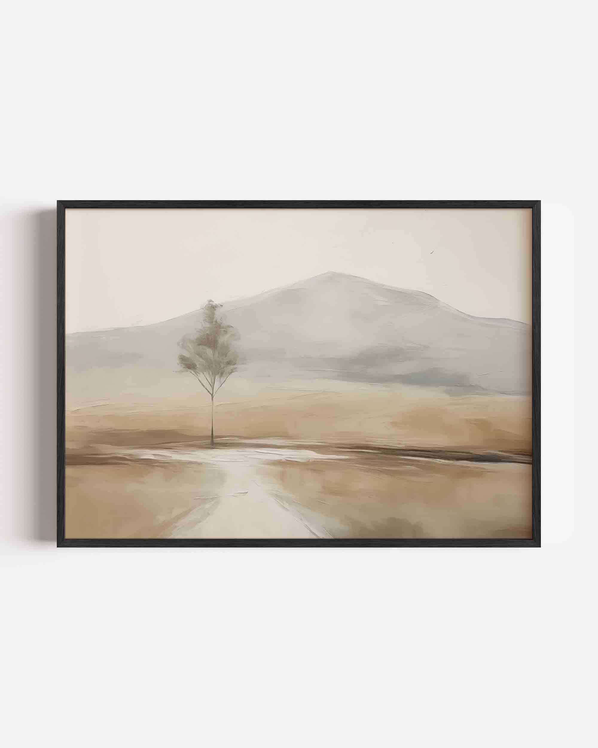 Landschap met boom Poster