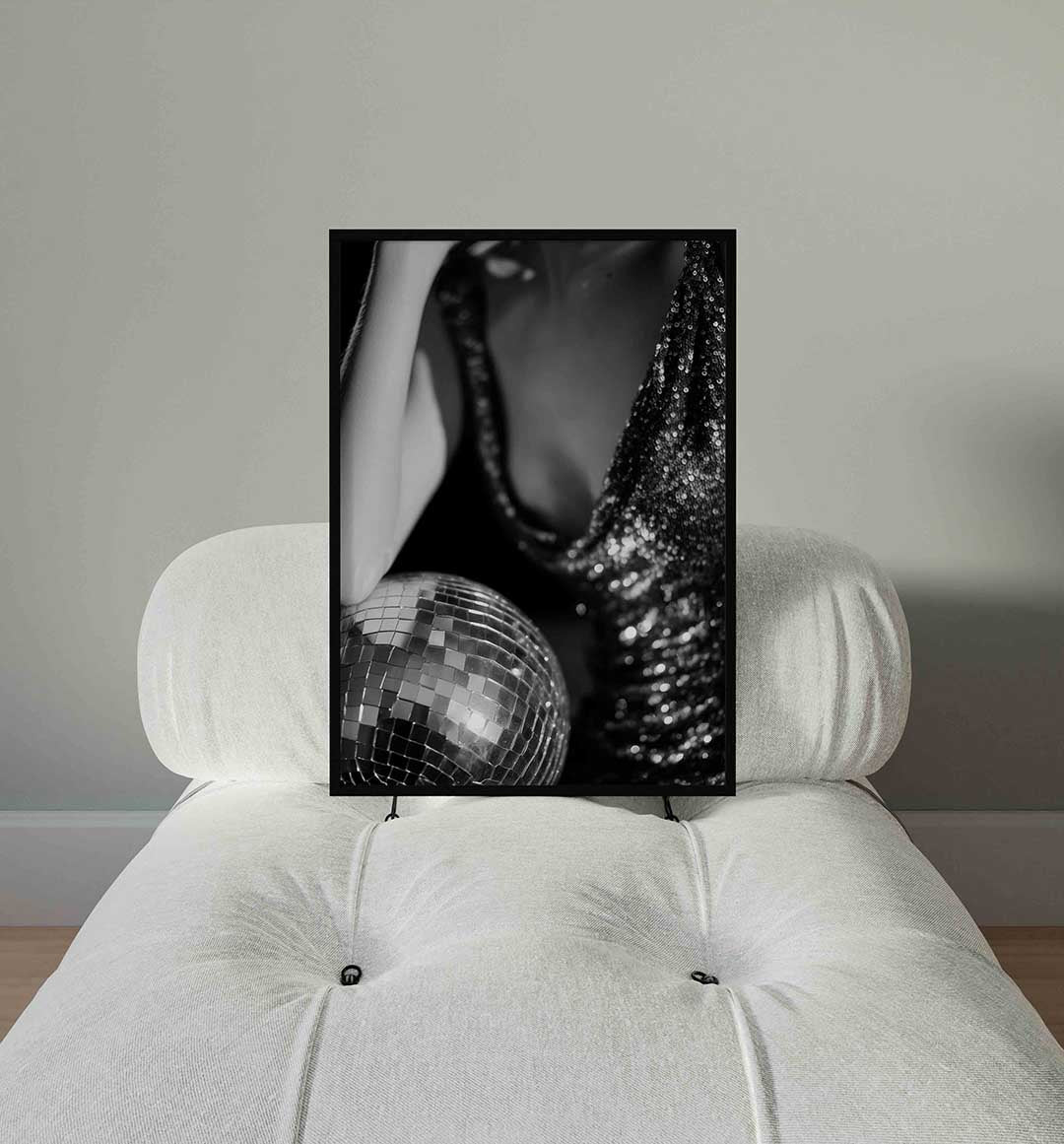 Glinsterende discobal Poster