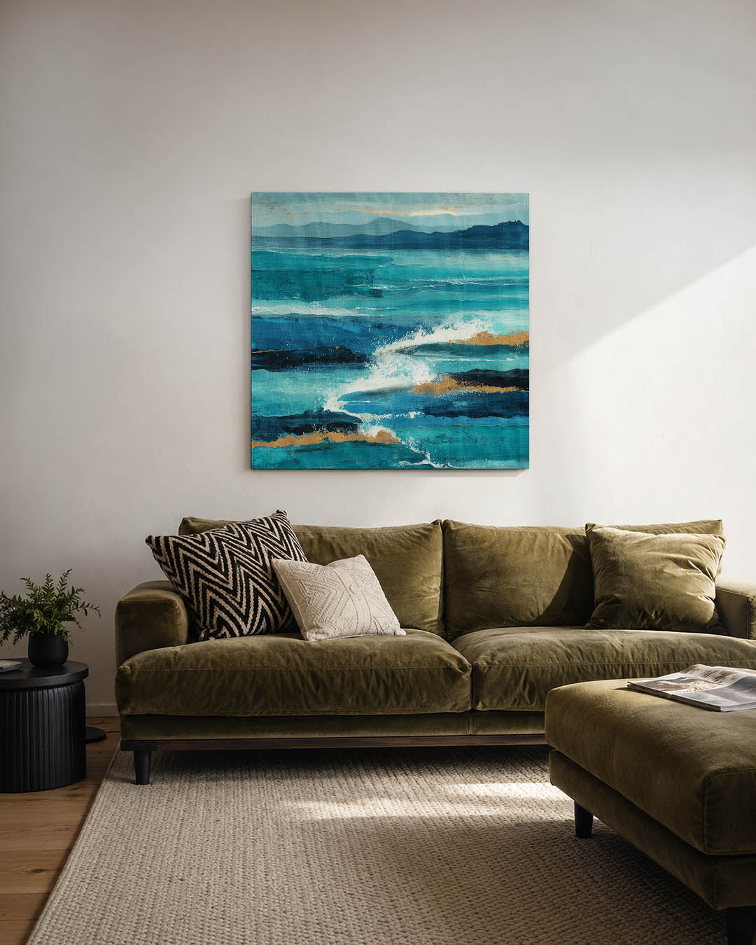 Dynamische zeegezichten Kunstwerk