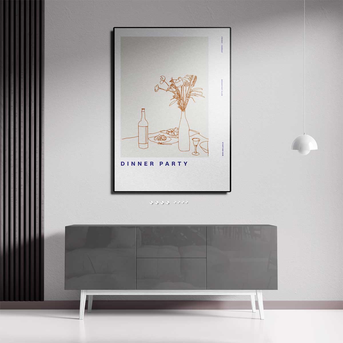 Eenvoudige Dinerscène Poster