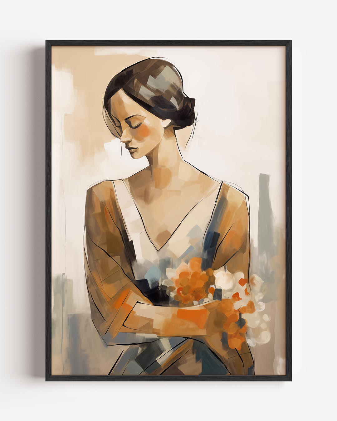 Elegante Damesportret Poster-WallArtistic
