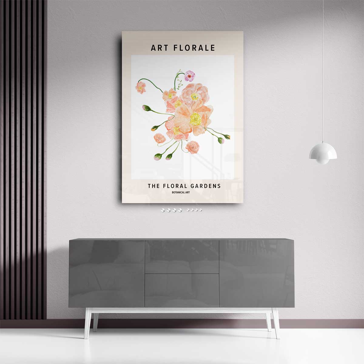 Bloeiende Tuinen Botanische Kunst Kunstwerk-canvas-dibond-plexiglas-wanddecoratie-WallArtistic