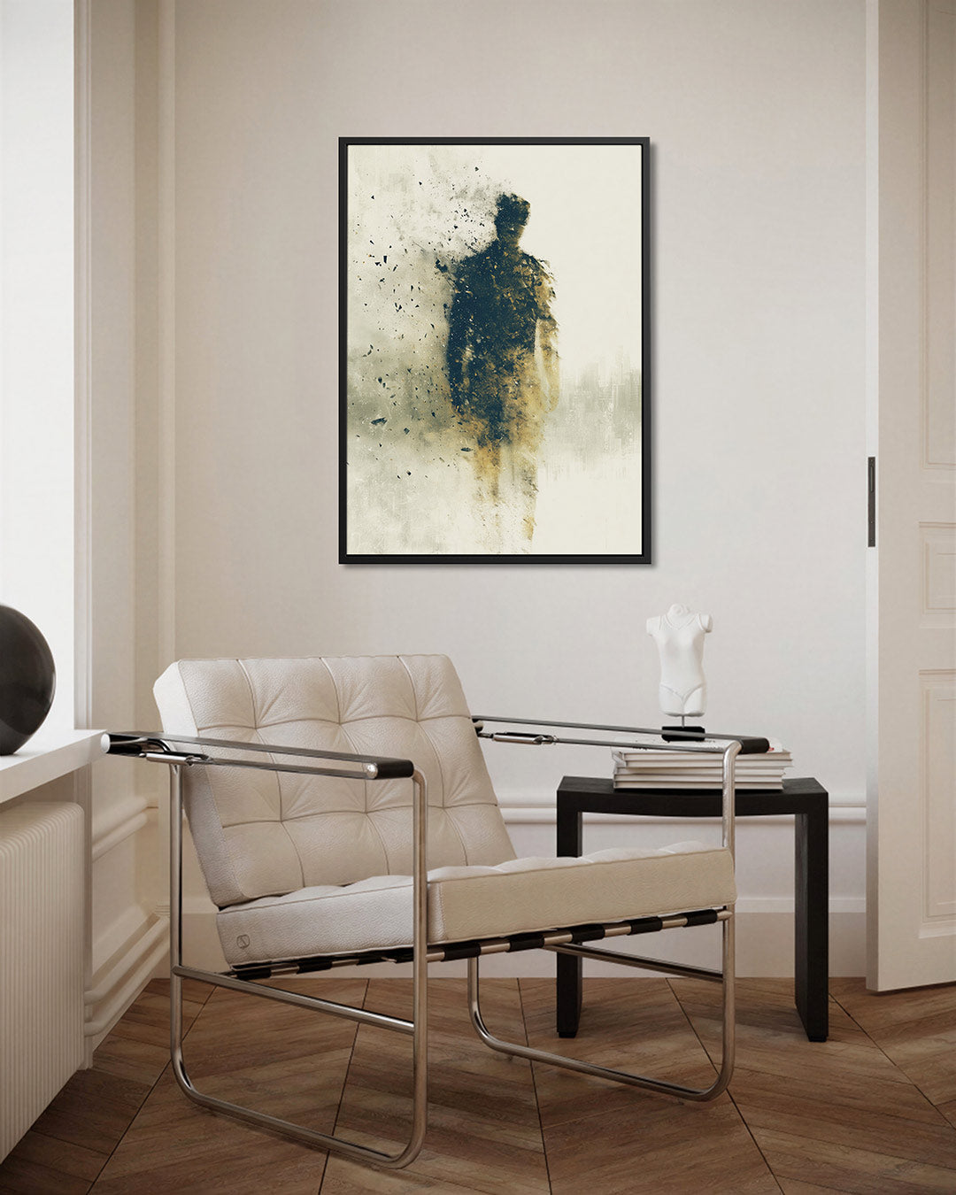 Vervagende silhouet Kunstwerk
