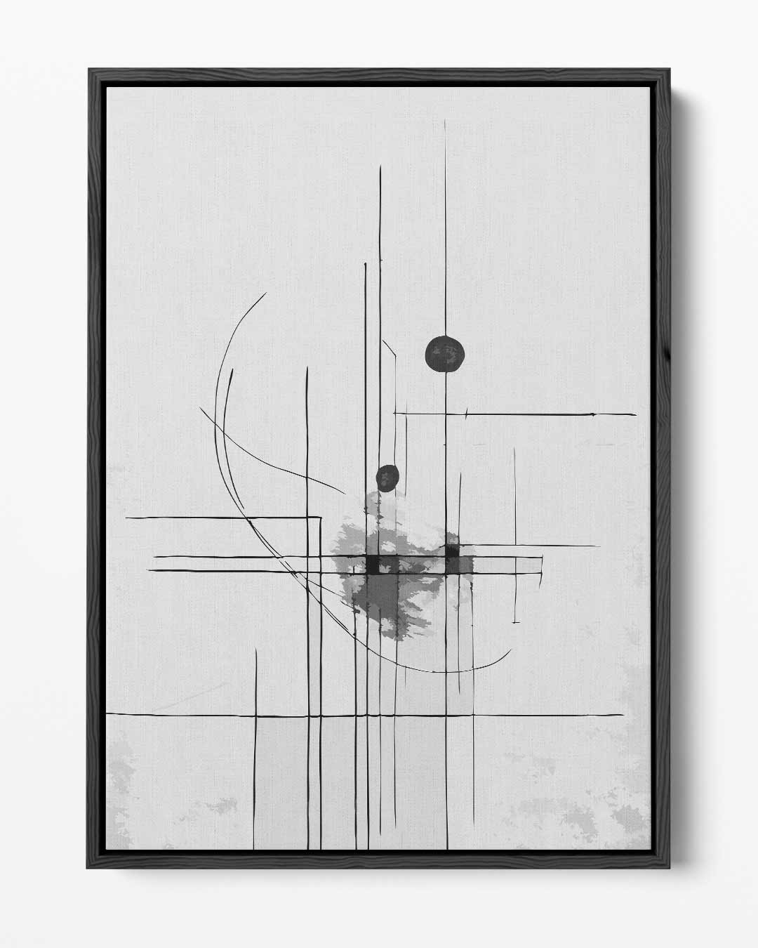 Abstracte Lijntango Kunstwerk-canvas-dibond-plexiglas-wanddecoratie-WallArtistic
