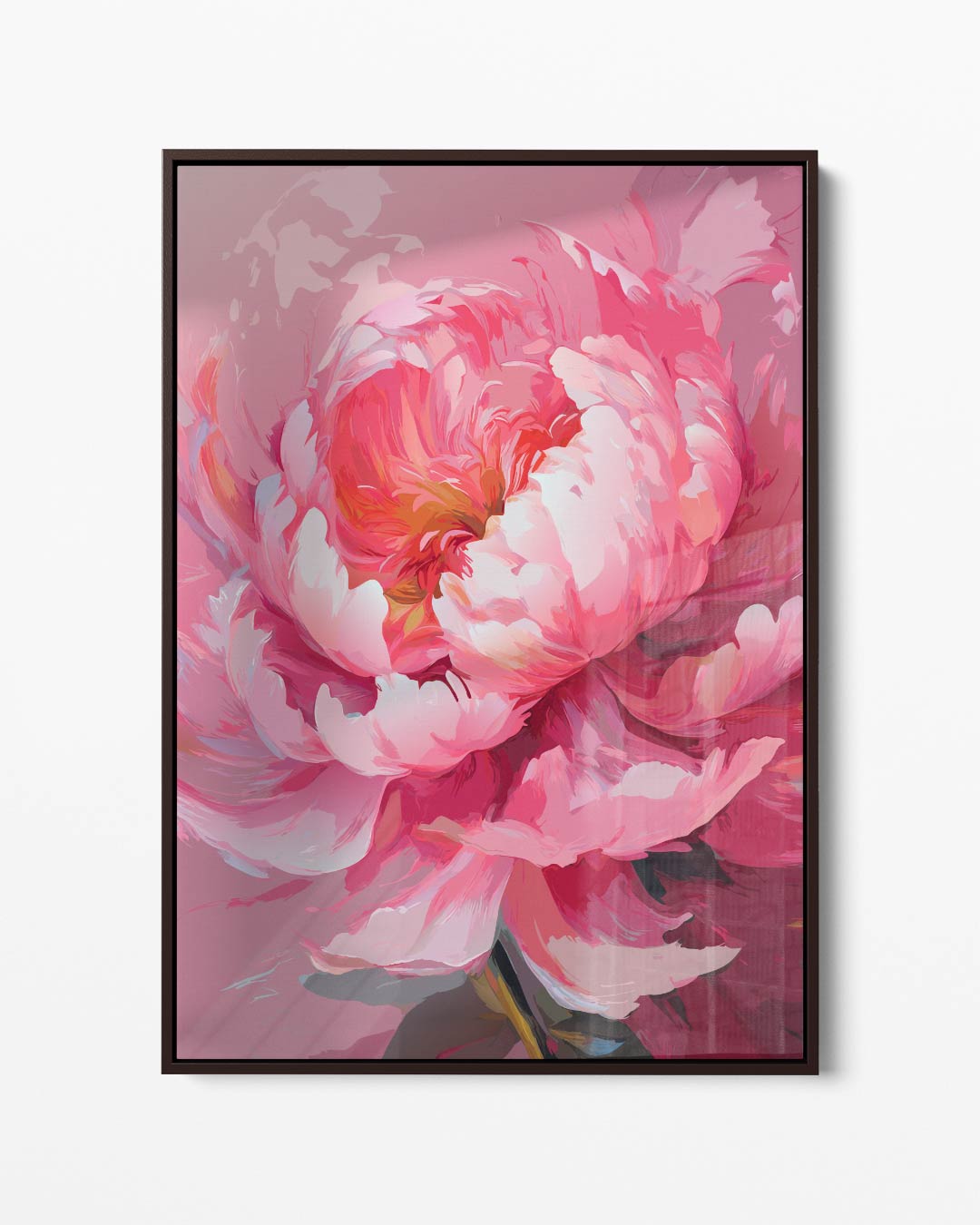 Stralende Bloem Fantasie Kunstwerk-canvas-dibond-plexiglas-wanddecoratie-WallArtistic