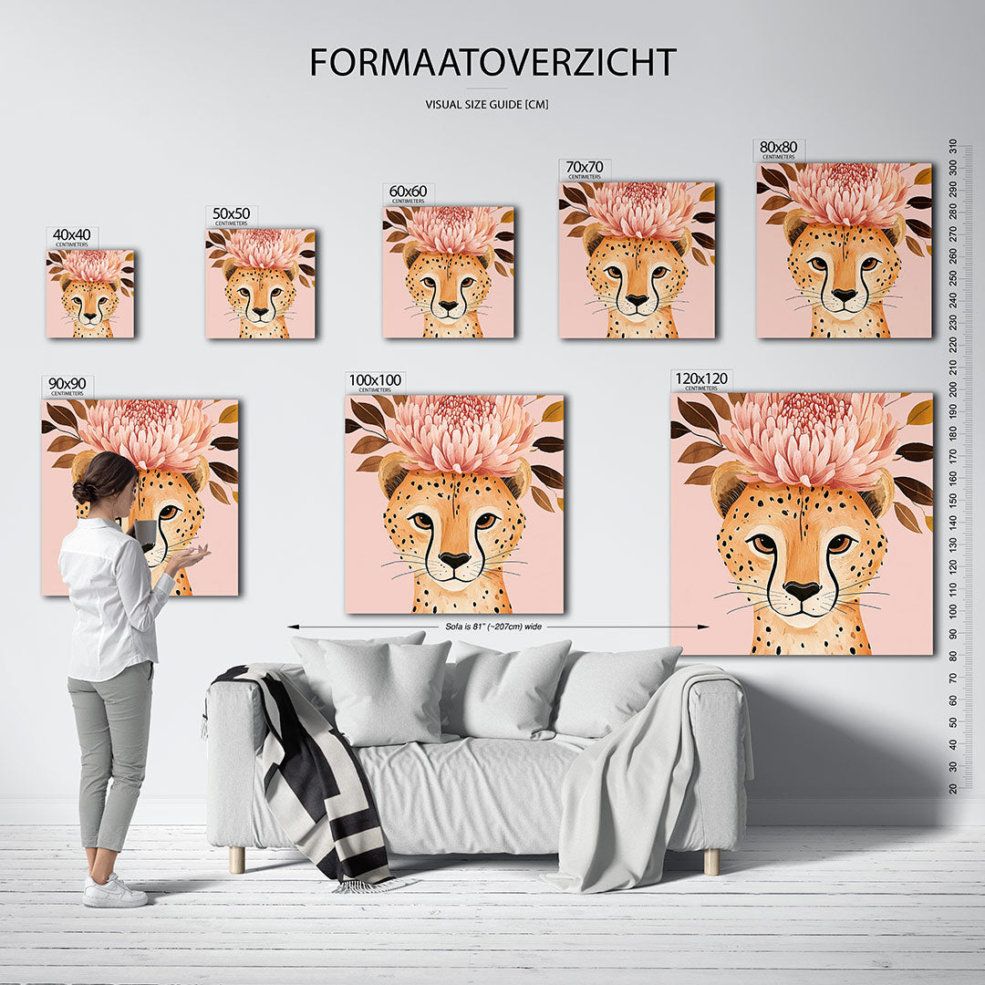 Dromerige bloem Kunstwerk