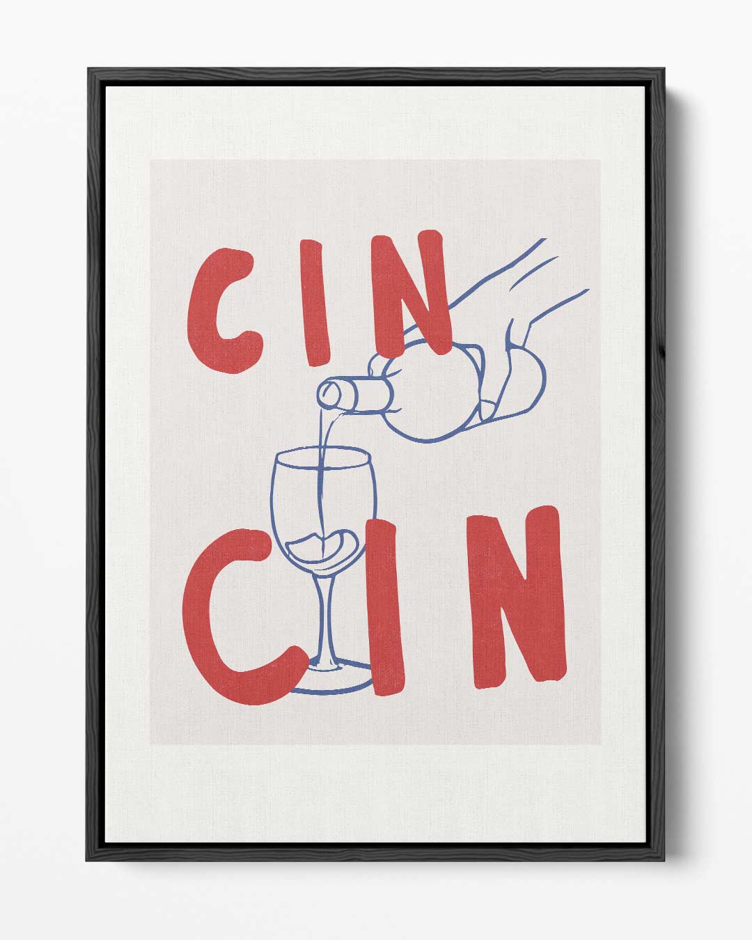 Cin Cin Illustratie Kunstwerk-canvas-dibond-plexiglas-wanddecoratie-WallArtistic