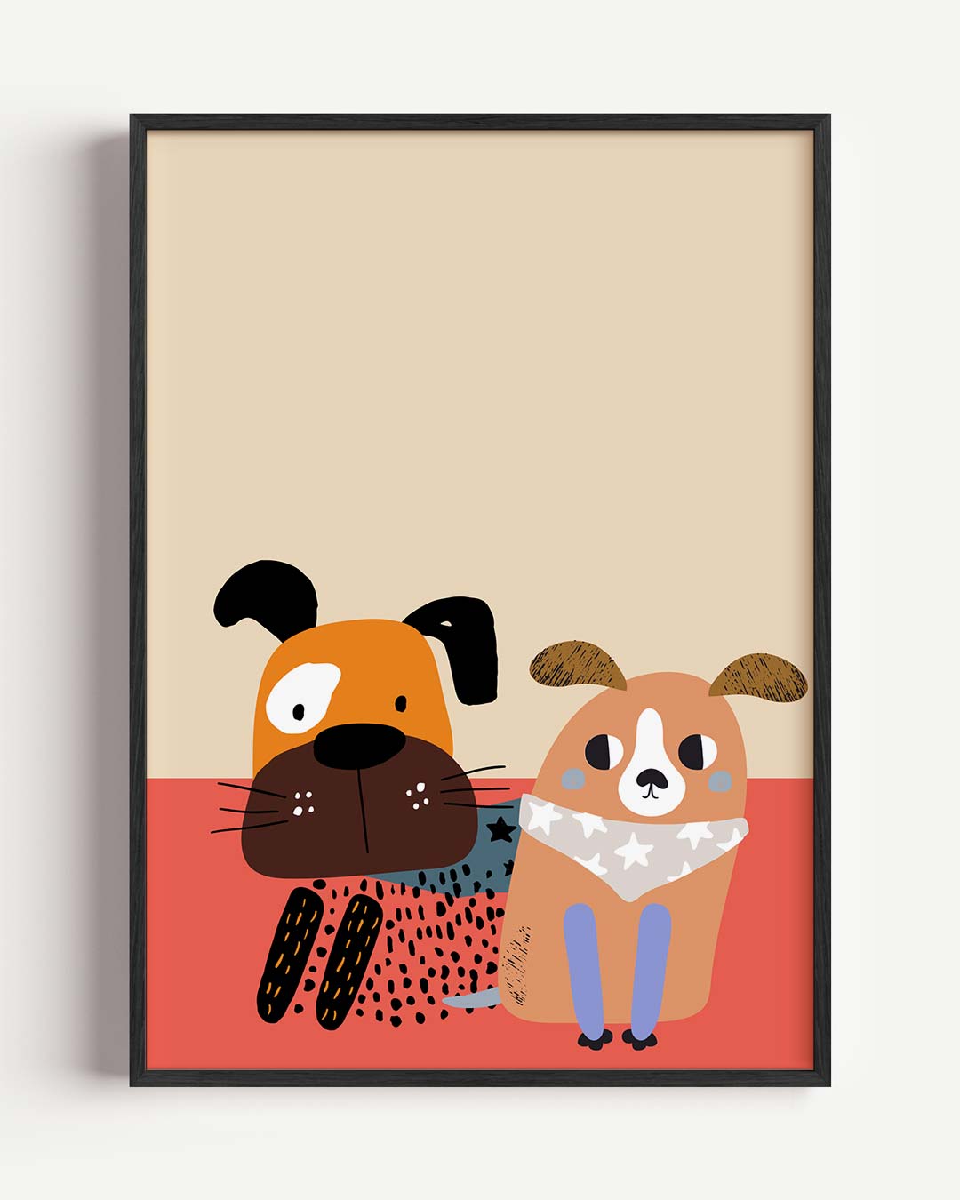 Vrolijke Hondenmaatjes Poster