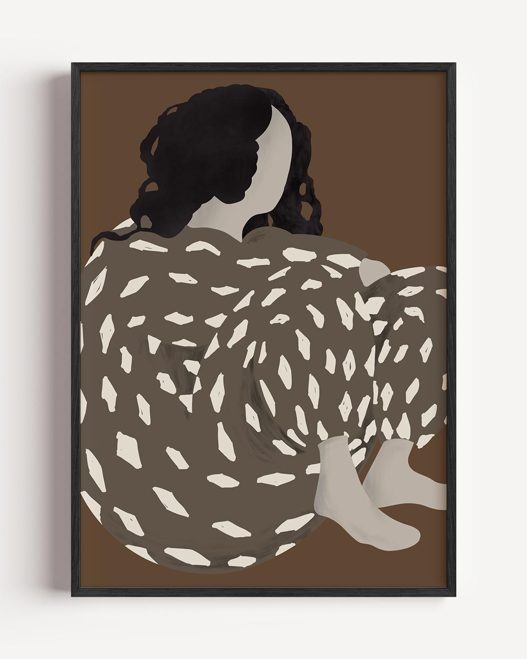 Rustige Contouren Kunstposter-WallArtistic