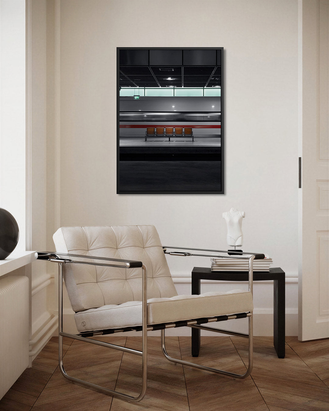 Stille station beweging Kunstwerk