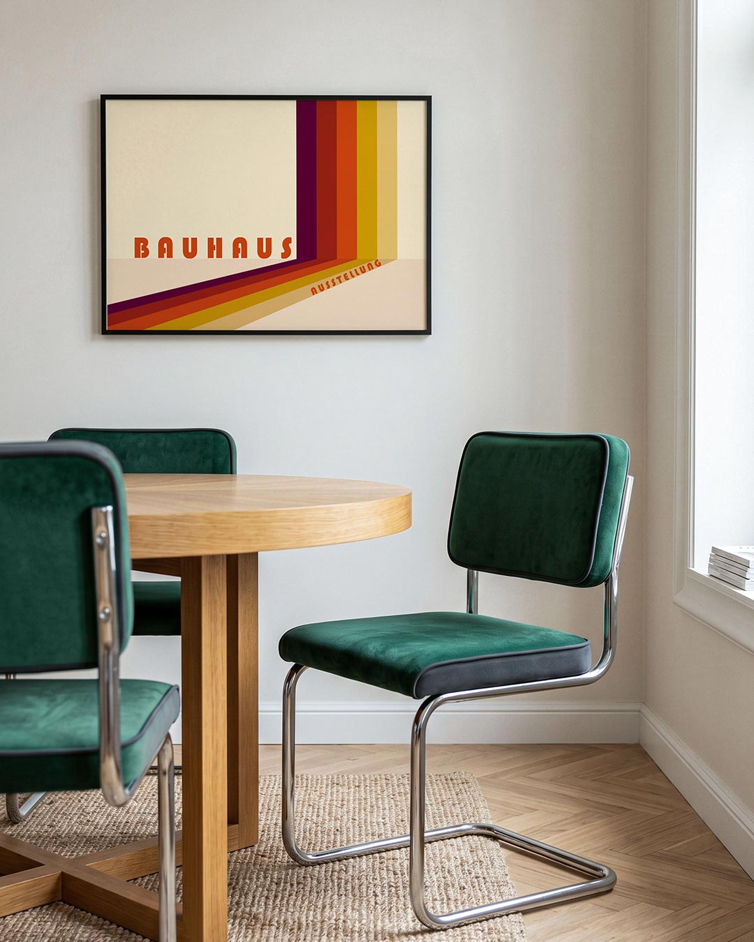 Kleurvlakken en lijnen Poster