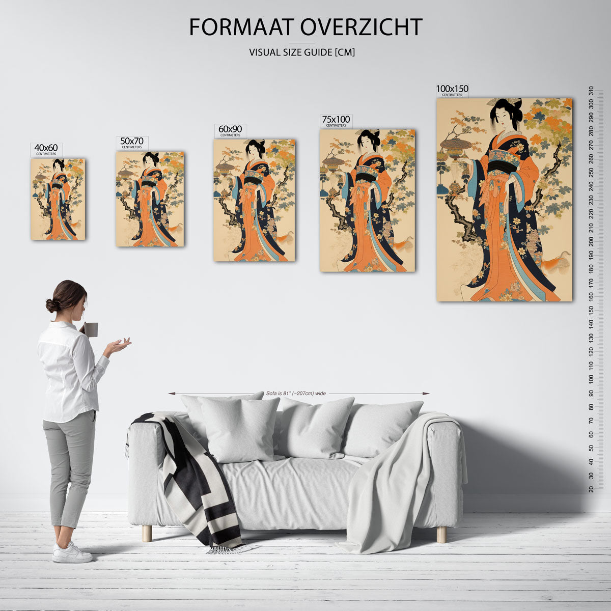 Elegante vormen Kunstwerk