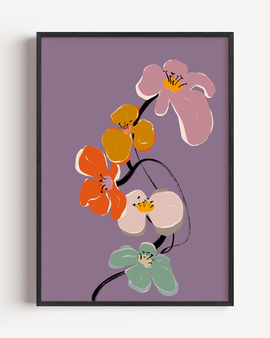 Vrolijke Bloemenpracht Poster-WallArtistic