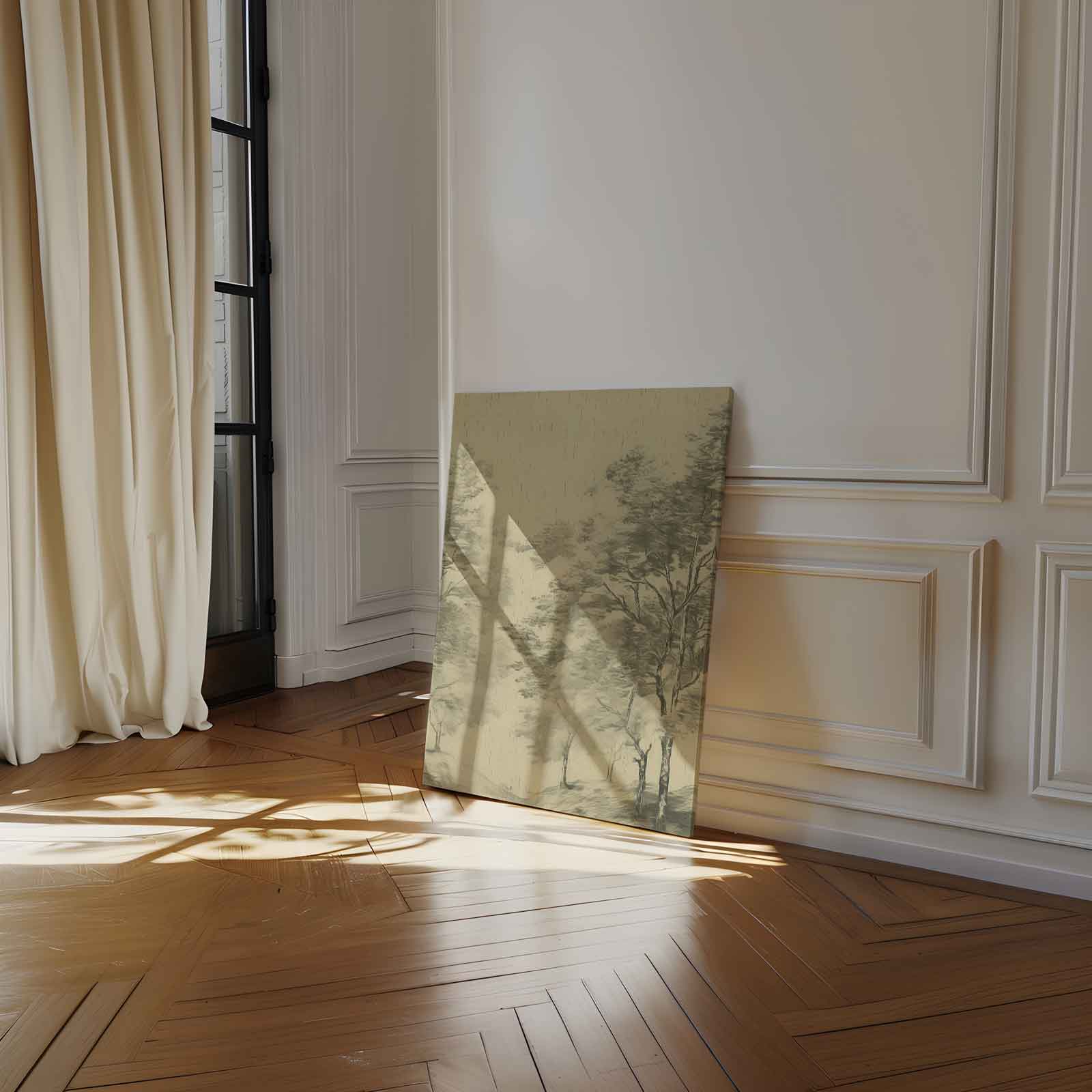 Serene Boslandschap Kunstwerk-canvas-dibond-plexiglas-wanddecoratie-WallArtistic