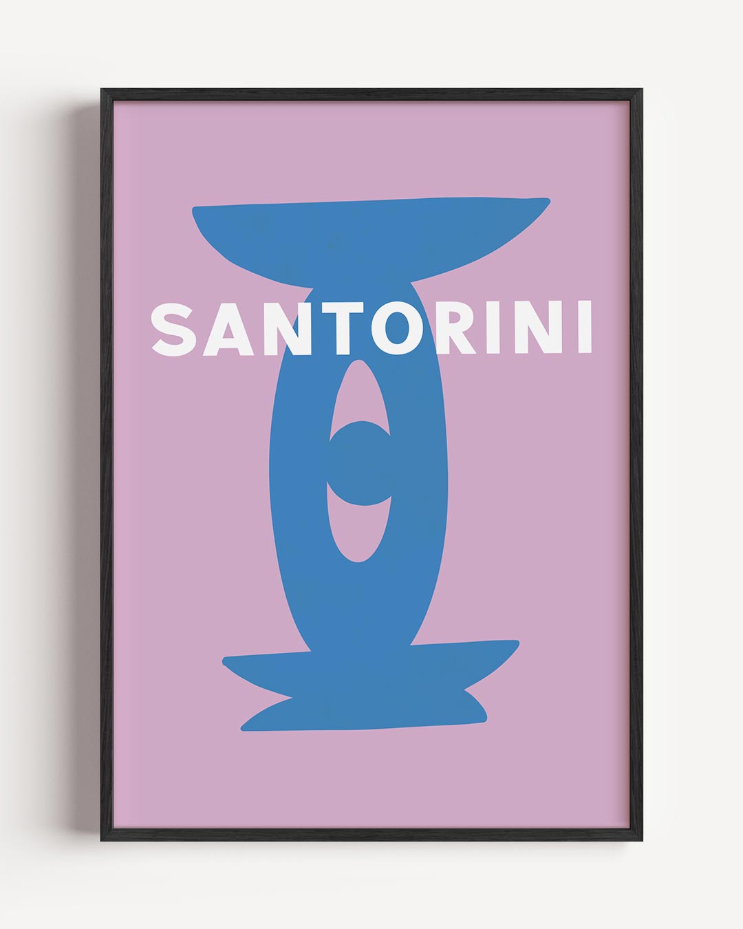 Santorini Abstract Wandkunst Poster-WallArtistic