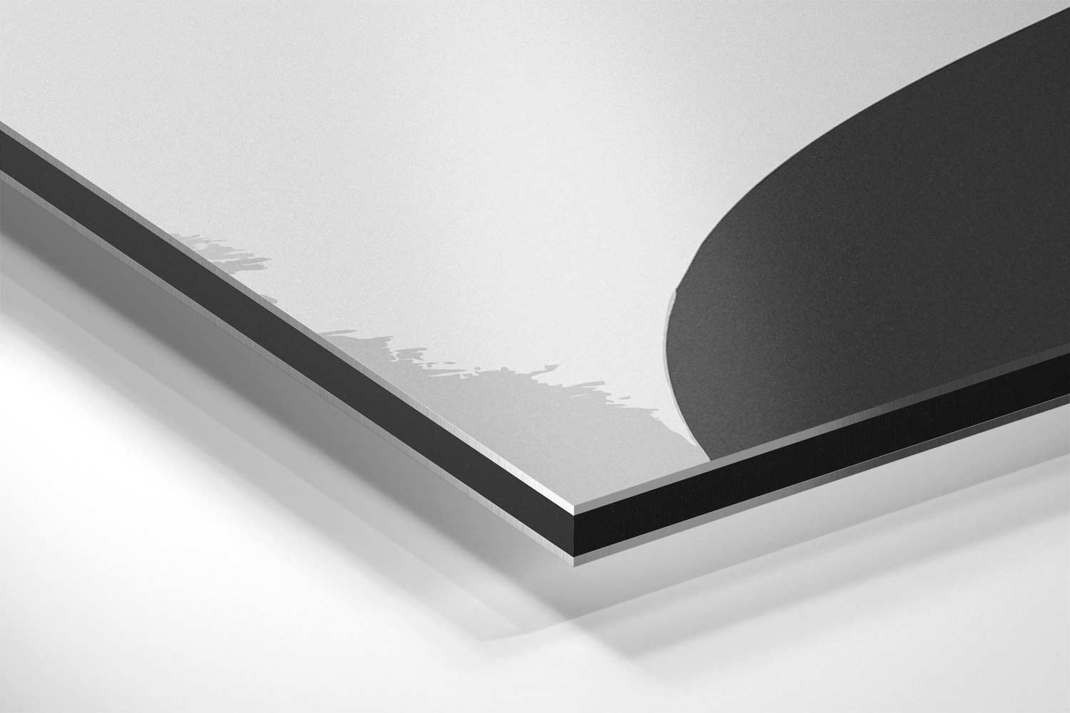Zwarte Golf Beweging Kunstwerk-canvas-dibond-plexiglas-wanddecoratie-WallArtistic