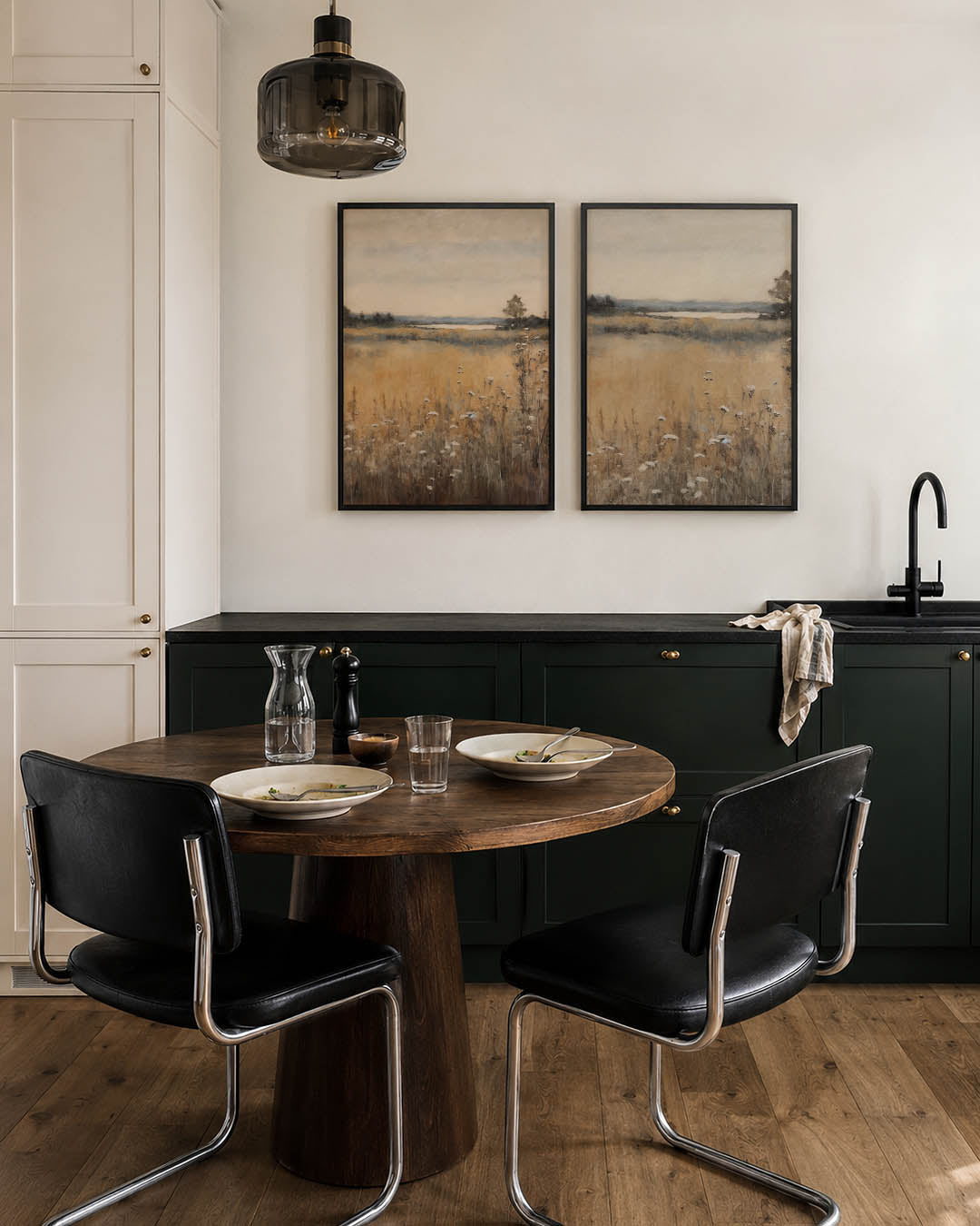 Rustige landschapstonen Posterset