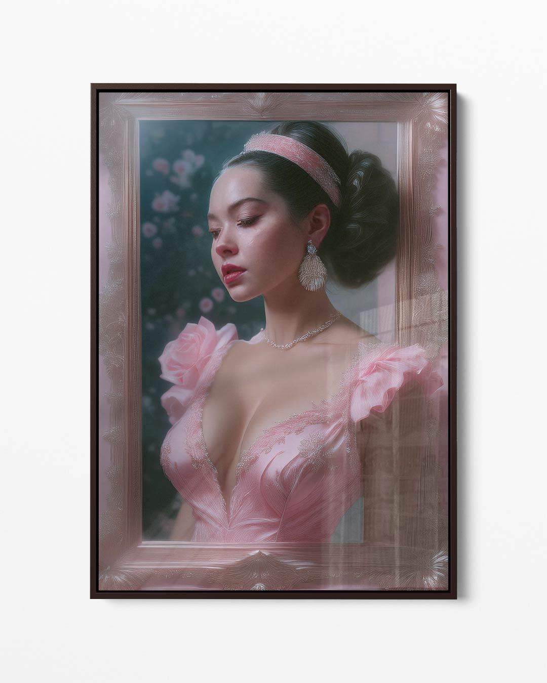 Elegantie in Roze Kunstwerk-canvas-dibond-plexiglas-wanddecoratie-WallArtistic
