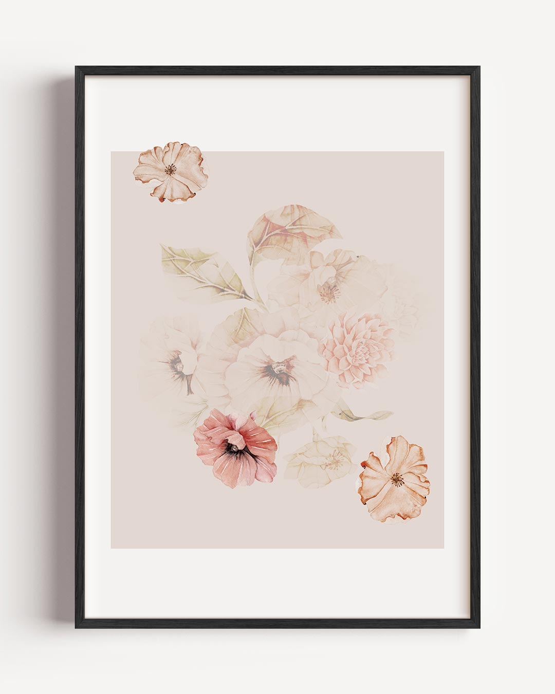 Bloemenpracht in Pastel Poster-WallArtistic