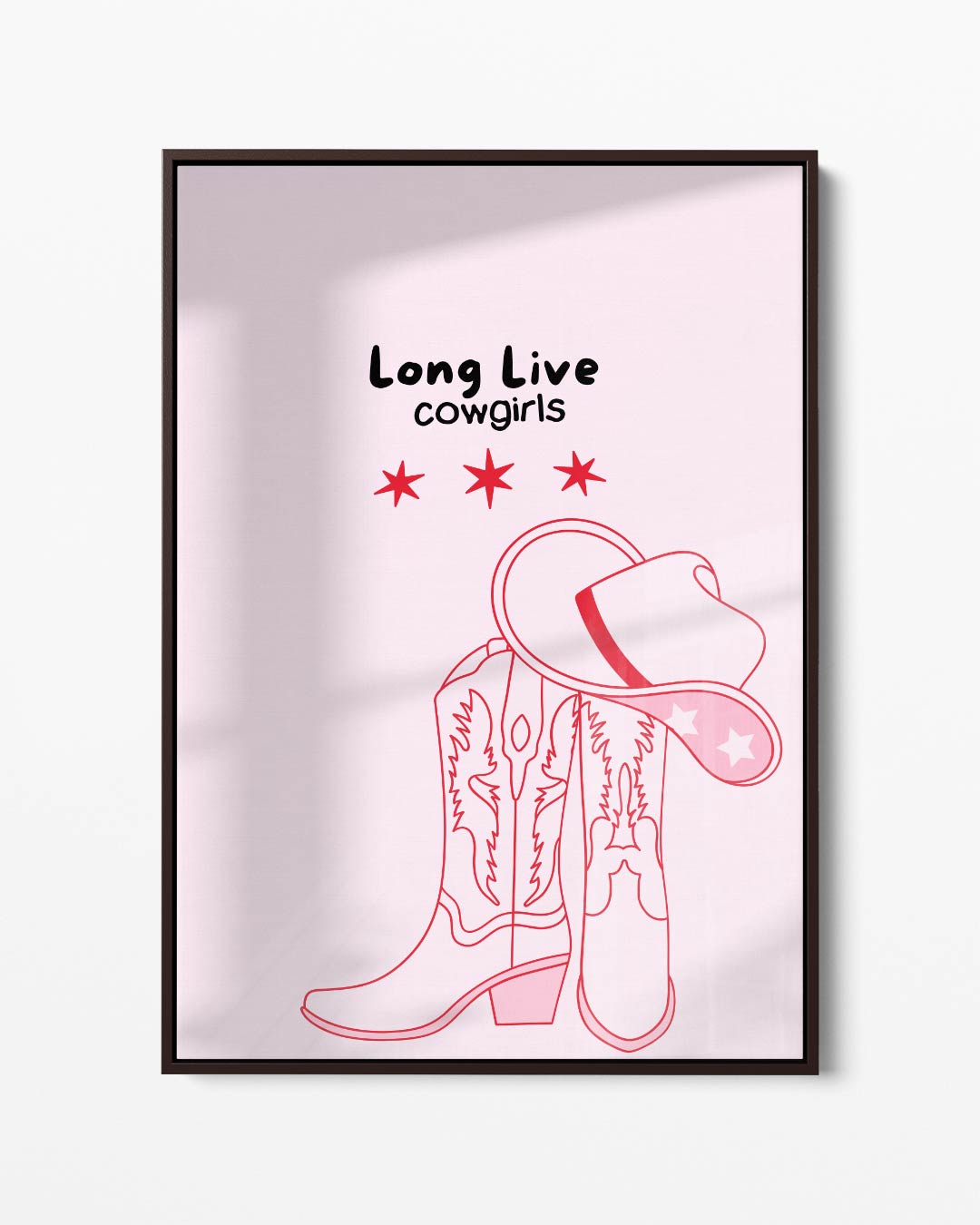 Long Live Cowgirls Poster Kunstwerk-canvas-dibond-plexiglas-wanddecoratie-WallArtistic