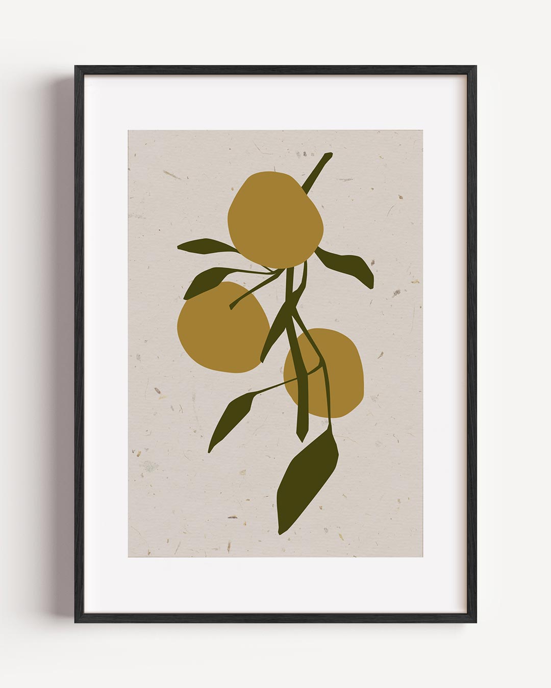 Rustieke Citrus Kunstposter-WallArtistic