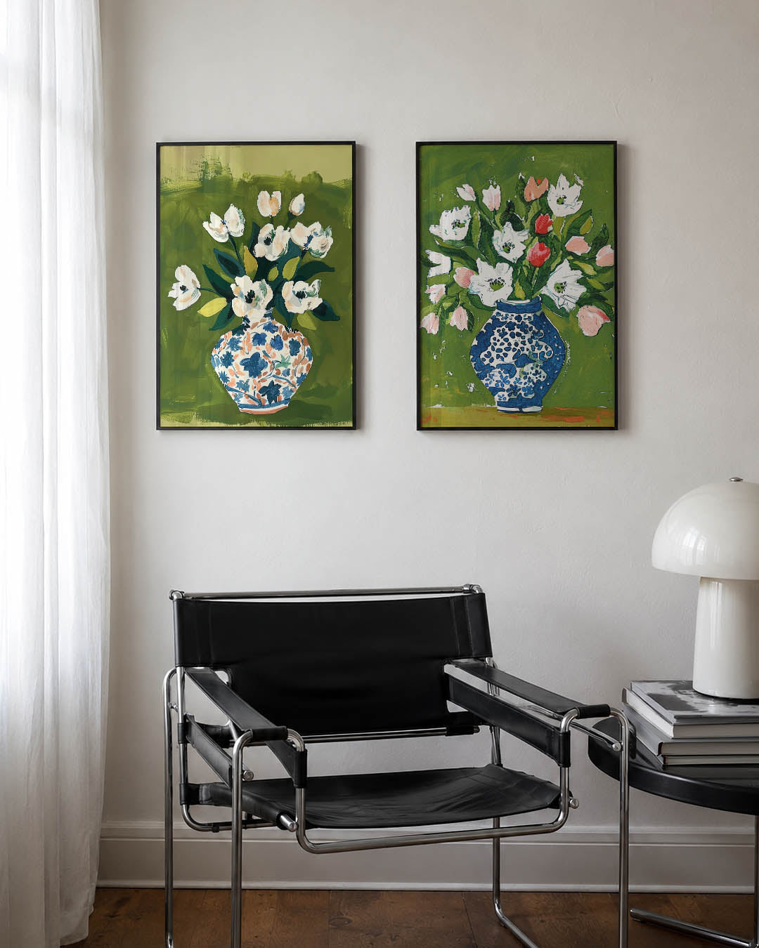 Bloemrijke vaas Posterset