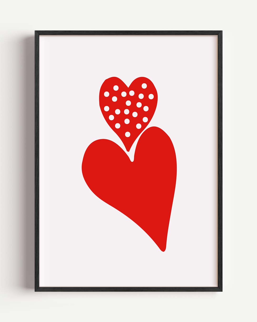 Liefdeshartjes Wall Art Poster